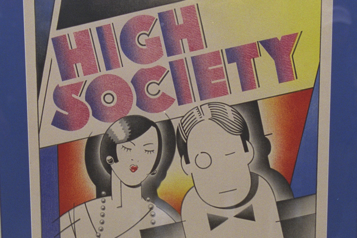 Appraisal: Art Deco Poster Fabrication, ca. 1985, from Vintage Hot Springs.