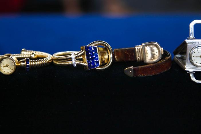 Appraisal: Old Mine Cut Diamond Ring & Flato Watches