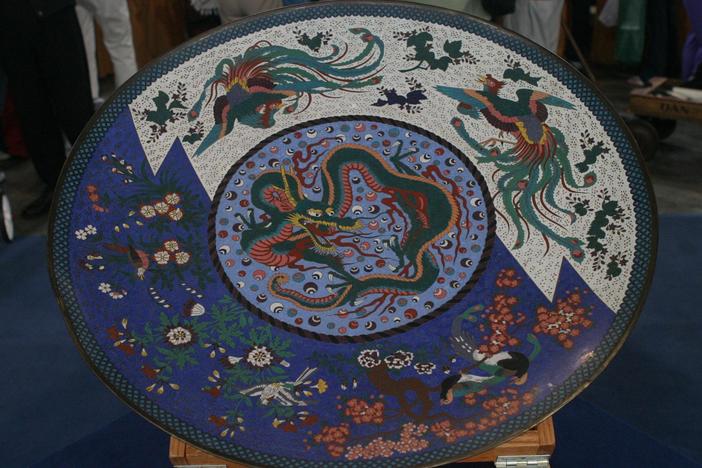 Appraisal: Meiji Period Cloisonné Charger