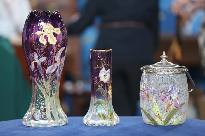 Appraisal: Mont Joye Glass Collection, ca. 1900, from Junk in the Trunk 8.