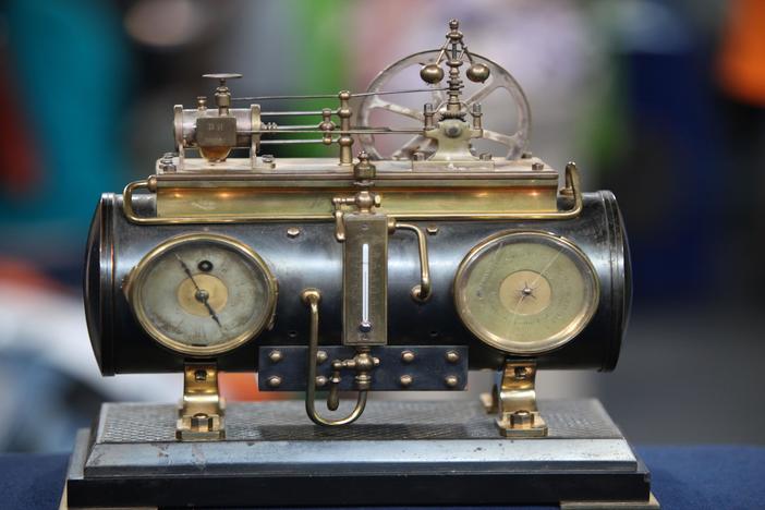 Appraisal: French Industrial Steam Boiler Clock, ca. 1885, from Omaha Hr 3.