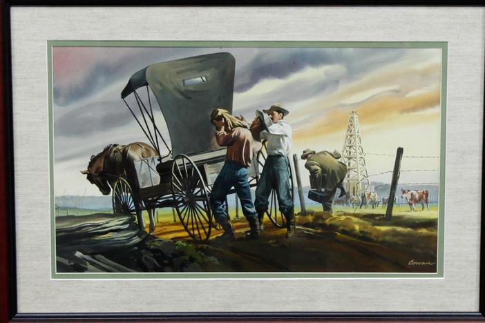 Appraisal: Jack Cowan Work on Paper, ca. 1950, from Cincinnati Hour 2.