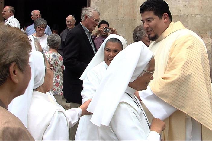 Steven studies to become a Catholic priest and serve the poor.