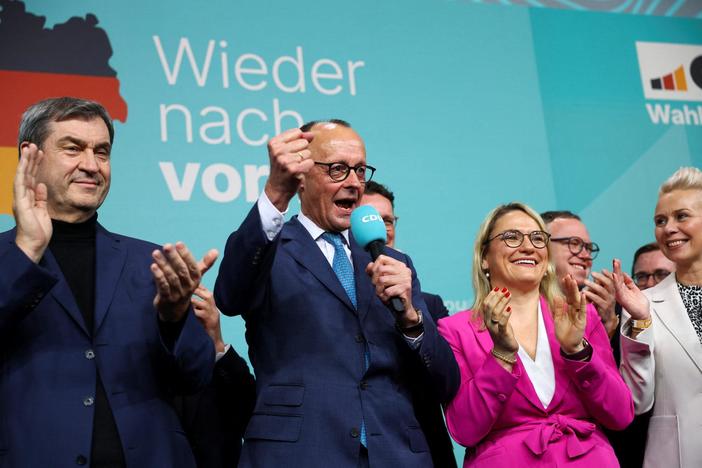 Center-right party wins Germany's election as far-right doubles its support