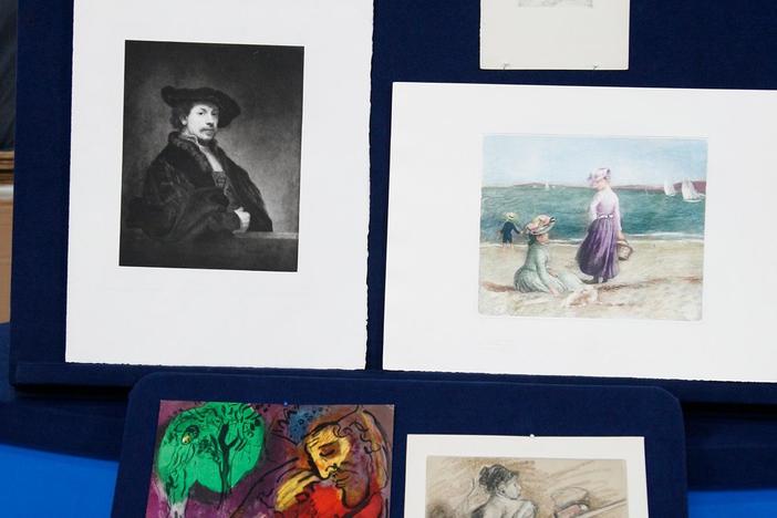Appraisal: Prints & Renoir "Le Chapeau Épinglé" Etching