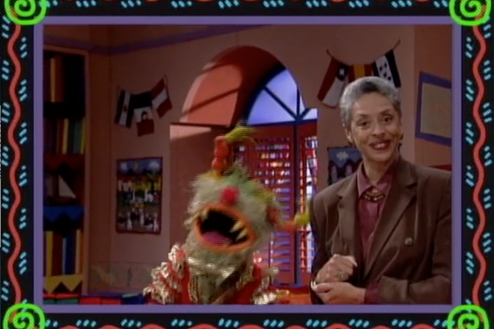 Host Lyn May and the Salsa cast introduce the story for today's lesson.