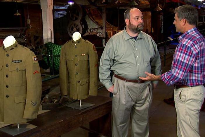 ROADSHOW visits the Willamette HeritageCenter at the Mill to discuss World War I uniforms.