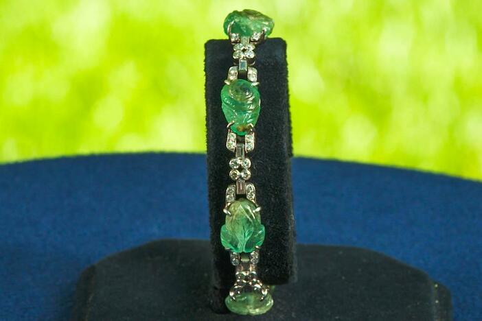 Appraisal: Marcus & Co. Art Deco Tutti Frutti Bracelet, ca. 1930