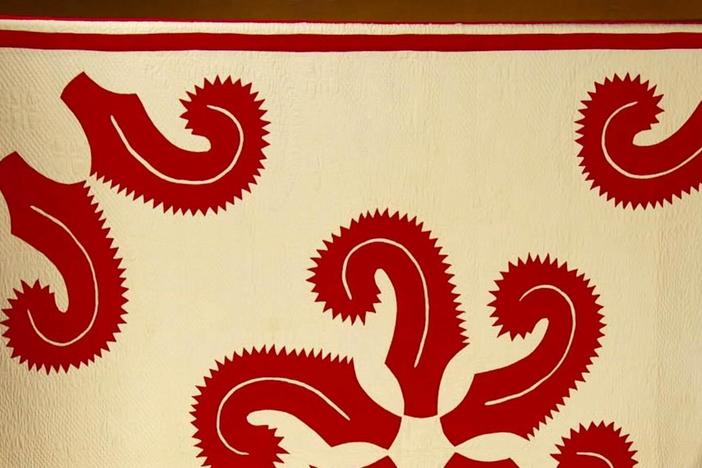 Appraisal: Princess Feather Appliqué Quilt, ca. 1880