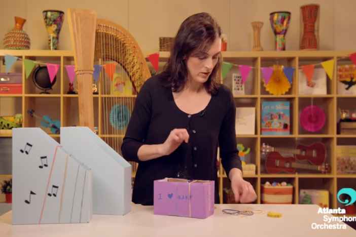 The Atlanta Symphony Orchestra shows how you can use simple materials to make a harp!