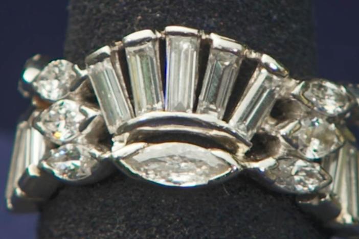 Appraisal: Diamond & Platinum Eternity Band, ca. 1960