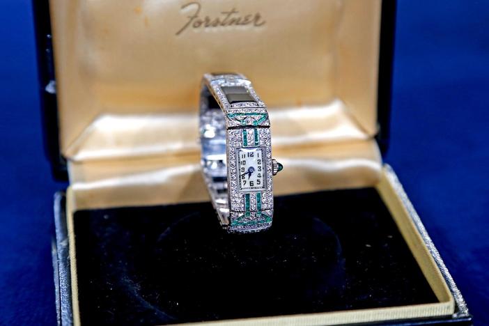 Appraisal: Diamond Art Deco Bracelet Watch, from Jacksonville Hour 2.