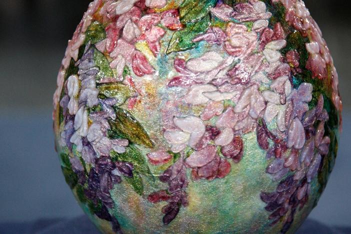 Appraisal: Camille Fauré Enameled Vase, ca. 1925