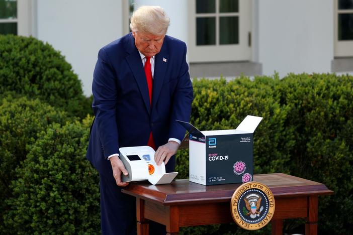 Trump bristles amid questions about testing, states' supply requests