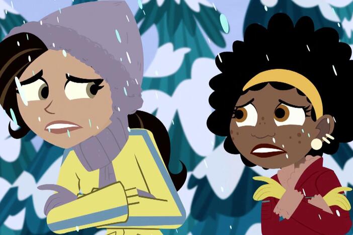 Aviva, Koki and Jimmy get caught in a fierce winter storm while adventuring in the forest.