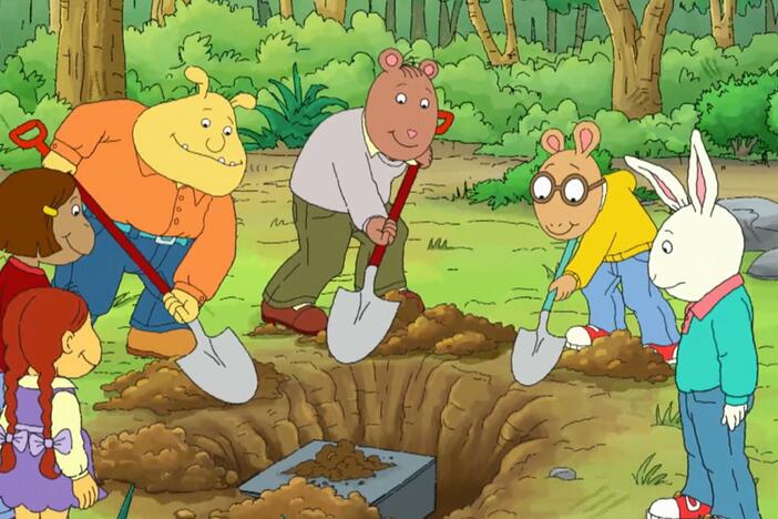 Brain struggles to include all of his friends' contributions to his time capsule.