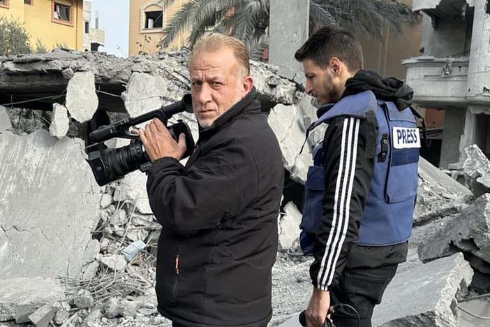 Palestinian journalist describes fight to protect his family while covering war in Gaza