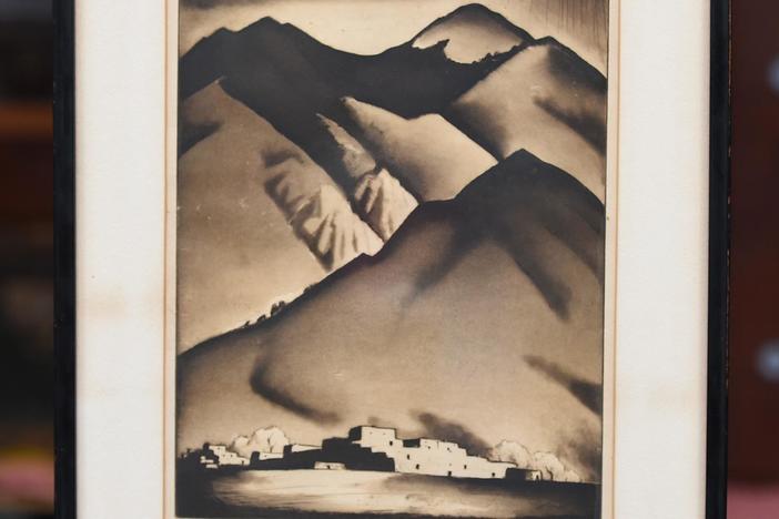 Appraisal: 1934 Gene Kloss "Indian Pueblo" Etching, from Charleston, Hour 2.