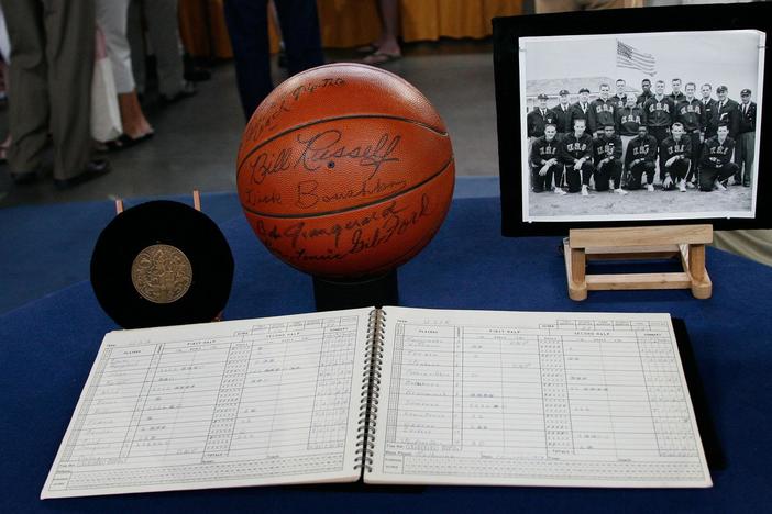 Appraisal: 1956 Olympics USA Basketball Memorabilia, from Treasures on the Move.