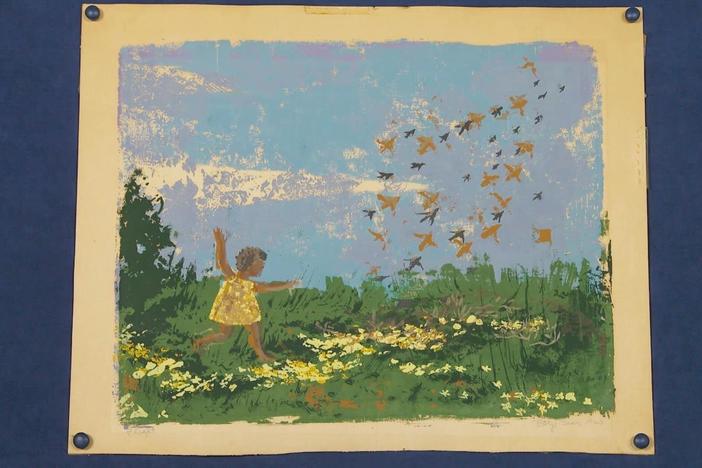 Appraisal: 1963 Betye Saar Flight Print