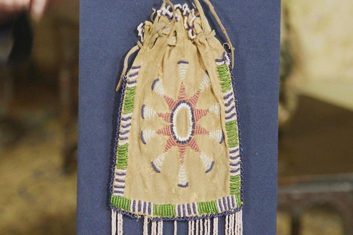 Appraisal: Apache Beaded Bag, ca. 1910 in Newport, Part 6.