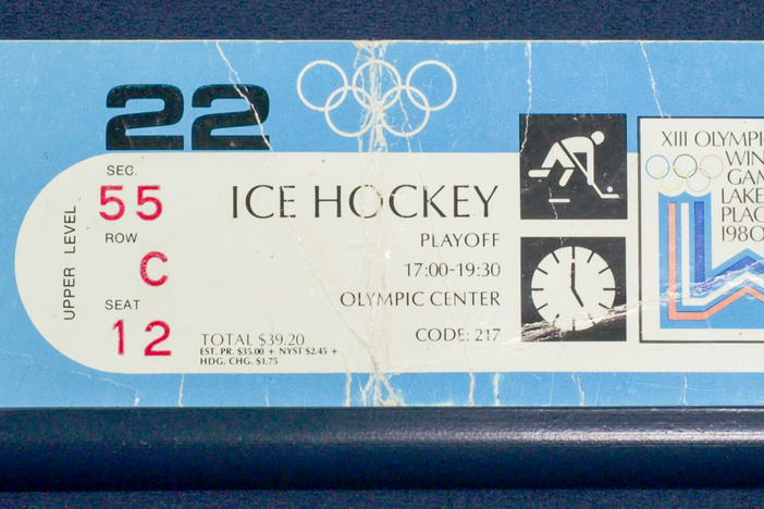 Appraisal: 1980 "Miracle on Ice" Jim Craig-Signed Ticket