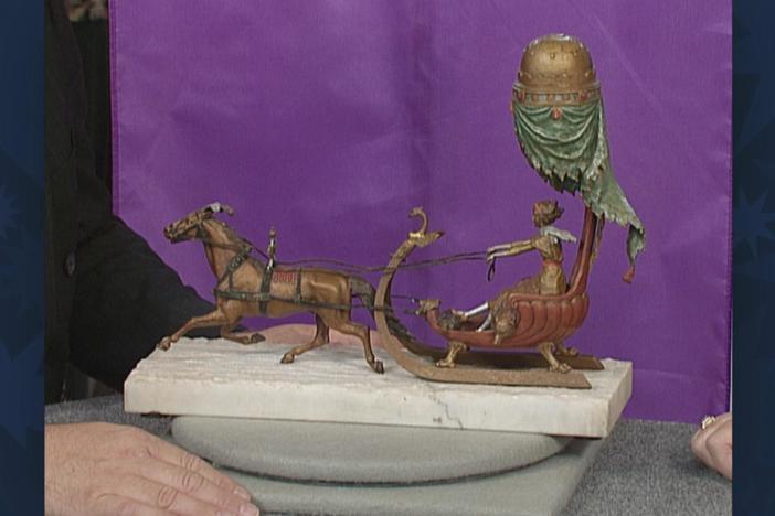 Appraisal: Bergmann Bronze Lamp, ca. 1900, from Vintage Madison.