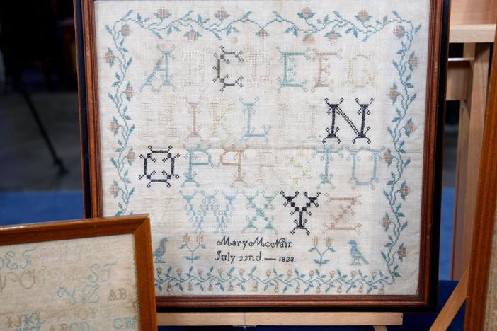 Appraisal: Mary McNair Needlework Samplers, ca. 1823, from Pittsburgh Hour 3