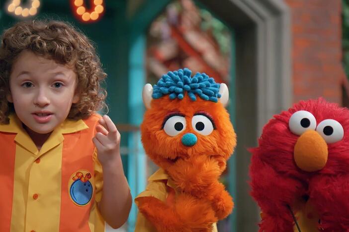 Elmo, Abby, and Rudy wonder if there’s a way to bring the alley closer to Sesame Street.