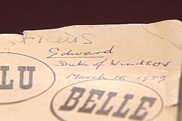 Appraisal: Duke & Duchess of Windsor-signed Menu, in Vintage Birmingham.