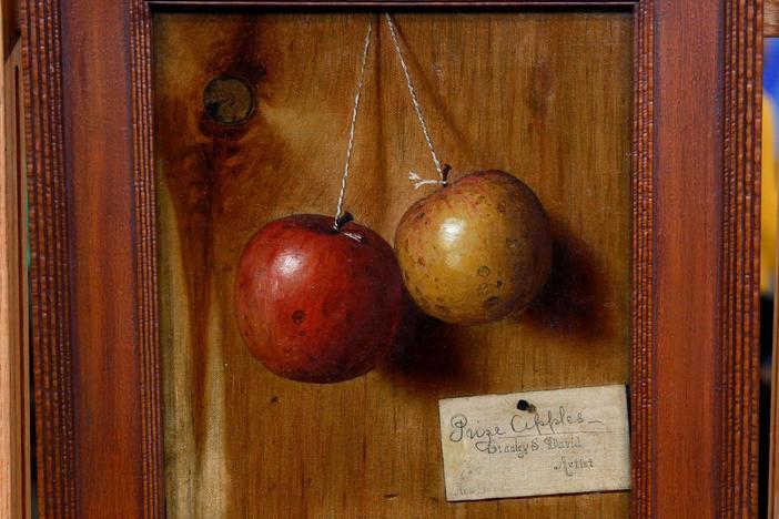 Appraisal: De Scott Evans "Prize Apples," ca. 1880, from Eugene Hour 2