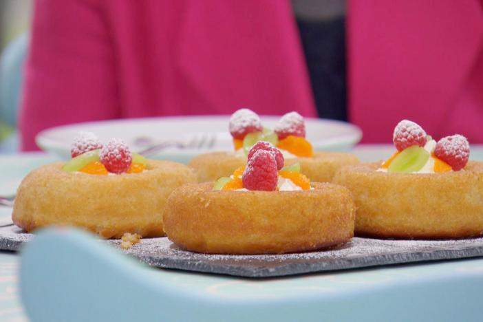 The bakers tackle Paul’s recipe for Rum Babas, a hybrid of cake and enriched dough.