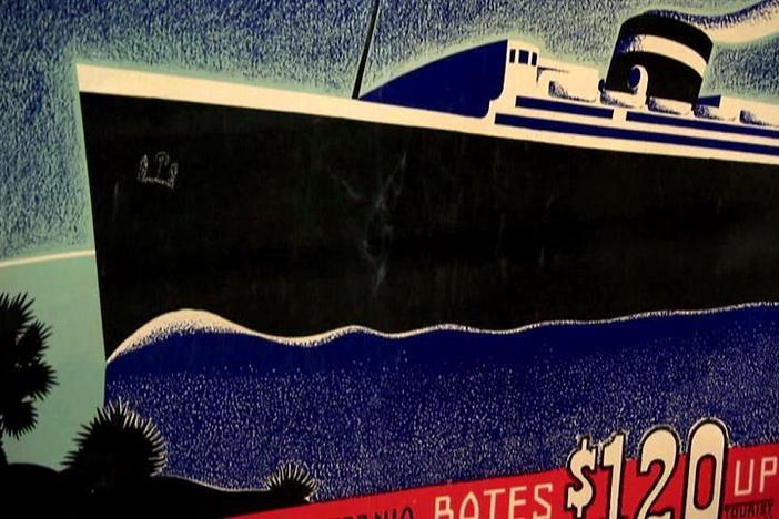 Appraisal: 1937 Art Deco Ocean Liner Posters, from Tulsa Hour 2