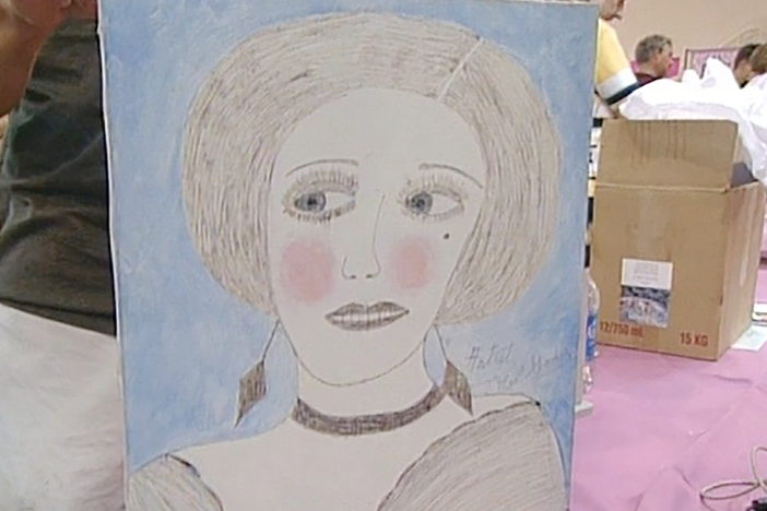 Appraisal: Lee Godie Painting, ca. 1980, in Vintage Chicago.