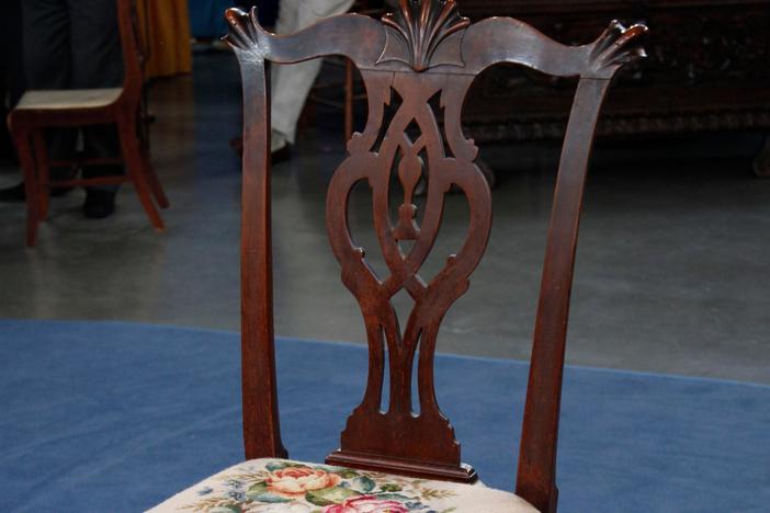 Appraisal: Philadelphia Chippendale Walnut Chair, ca. 1775, in San Jose, Hour 1.