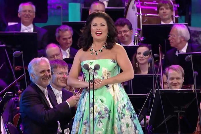 Anna Netrebko sings the stirring aria from Leoncavallo's Pagliacci.