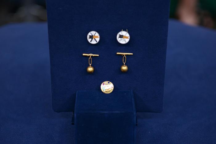 Appraisal: Ned Hanlon Championship Pins & Cufflinks, ca. 1895, in Orlando Hour 1.