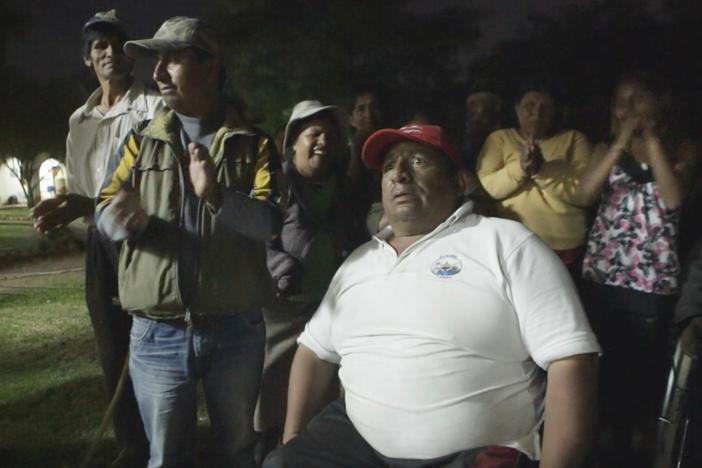 Before the trek to La Paz, Marcelo speaks the truth about why they must fight for their rights.