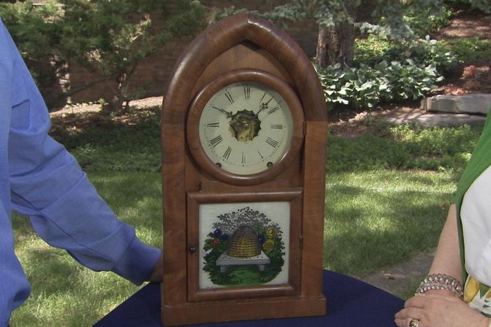 Appraisal: Mahogany Beehive Clock, ca. 1870