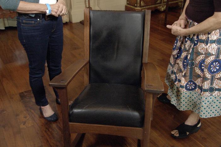 Appraisal: L. & J.G. Stickley Oak Rocking Chair, ca. 1915, from Newport, Part 2.