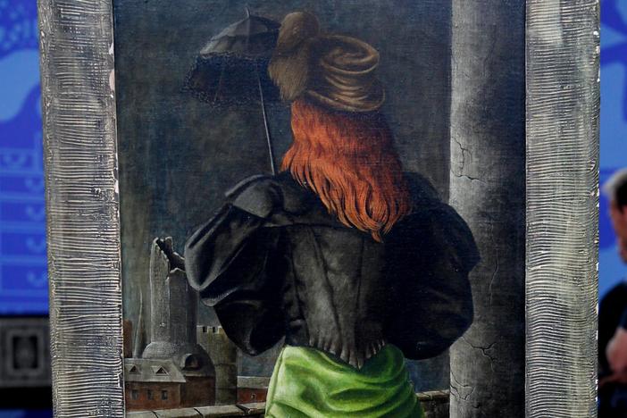 Appraisal: 1947 Demetrios Jameson "Parasol" Oil, from Kooky & Spooky