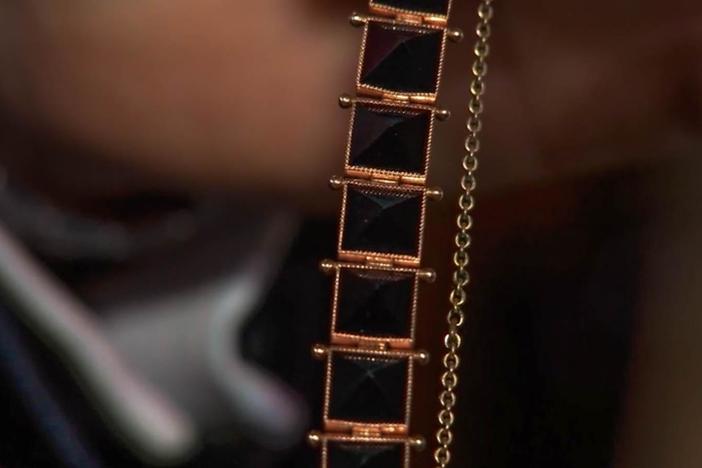 Appraisal: English Memorial Bracelet, ca. 1885