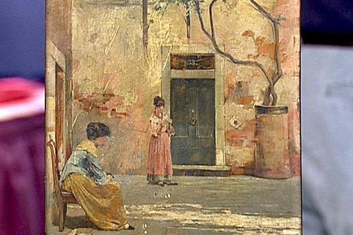Appraisal: 1885 Oliver Dennett Grover Oil, from Vintage Des Moines.