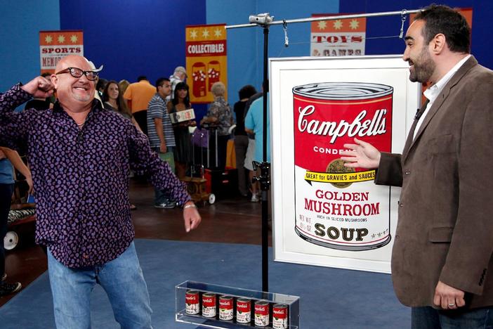 Simeon Lipman appraises a collection of Andy Warhol's iconic Campbell's Soup artwork.