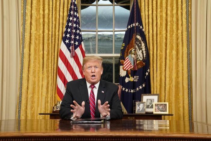 In familiar refrain, Trump relies on fear to sell immigration message