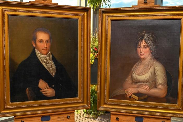 Appraisal: School of Charles Willson Peale Portraits, ca. 1820