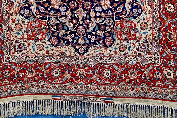 Appraisal: Seirafian Isfahan Rug, ca. 1960, from Jacksonville Hour 3.