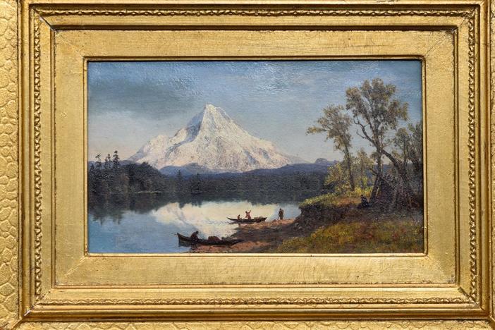 Appraisal: Albert Bierstadt Landscape Oil, ca. 1863