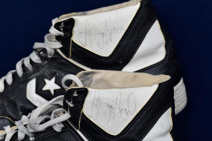 Appraisal: 1986 & 1987 Larry Bird Game-worn Sneakers