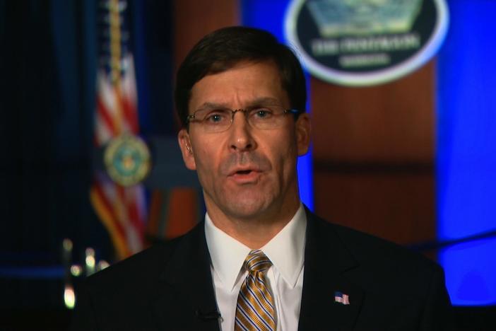 Mark Esper joins the program to discuss tensions between Iran and the United States.